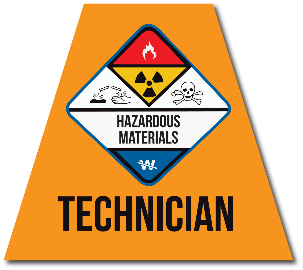 HAZMAT TECHNICIAN REFLECTIVE HELMET (TET) TETRAHEDRON