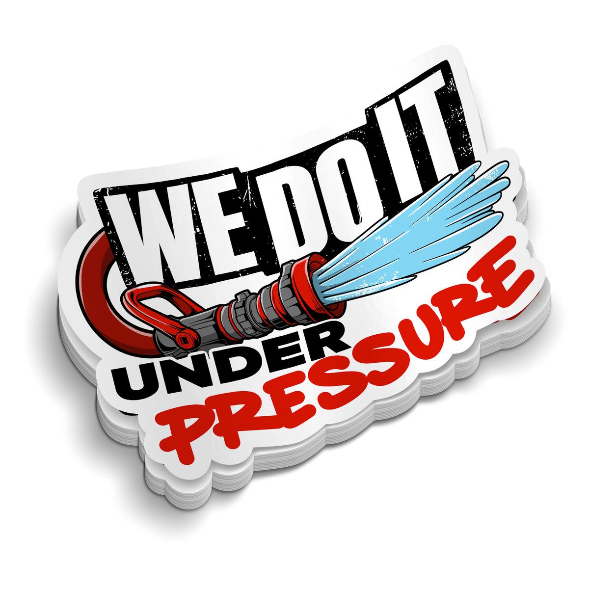 Under Pressure | Firefighter Tumbler Locker Stickers