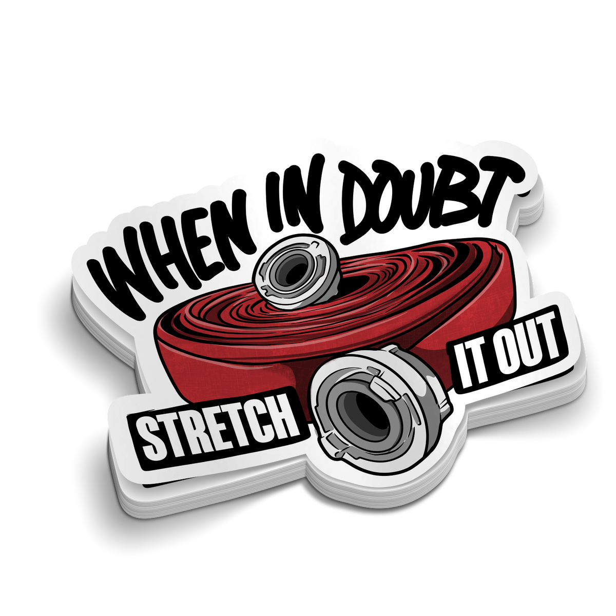 Stretch it Out | Firefighter Tumbler Locker Stickers