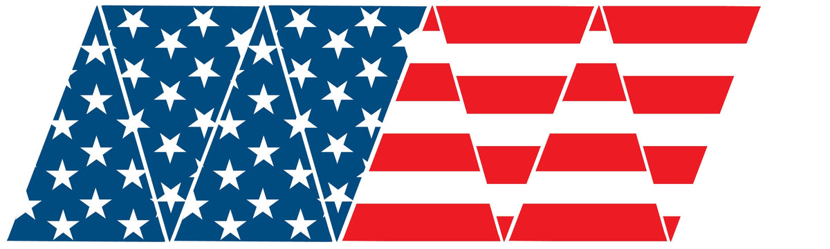 AMERICAN FLAG REFLECTIVE HELMET CREST