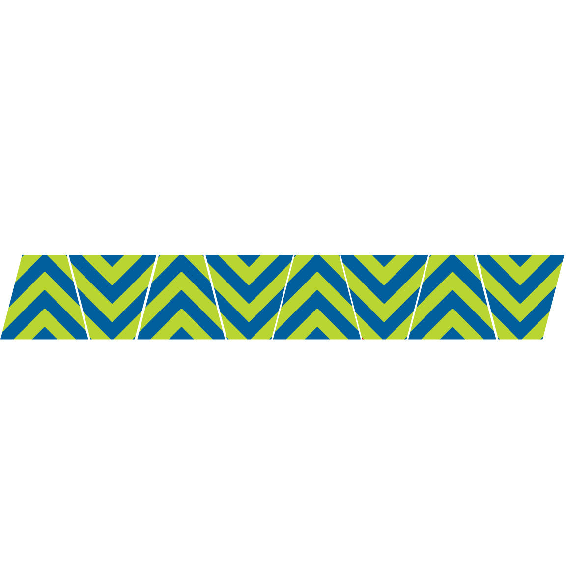 BLUE/LIME GREEN CHEVRON STRIPE REFLECTIVE HELMET (TET) TETRAHEDRON 8 PACK