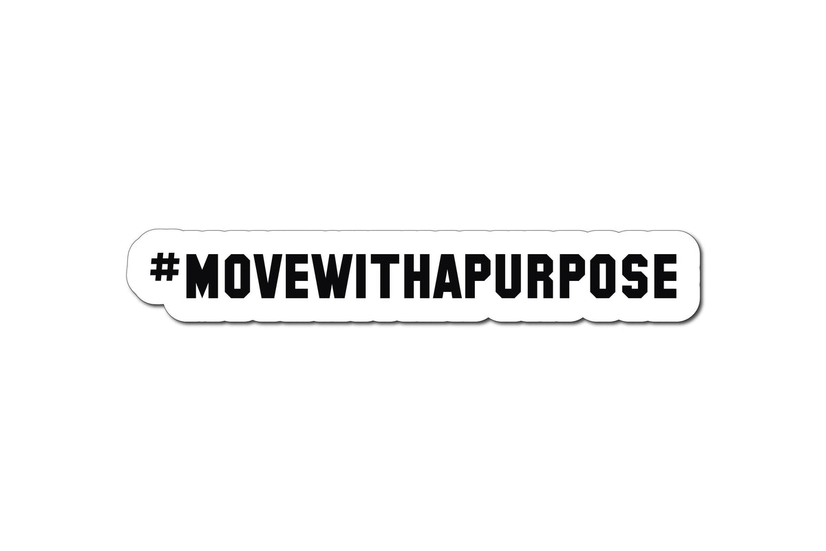 #MOVEWITHAPURPOSE HELMET DECAL
