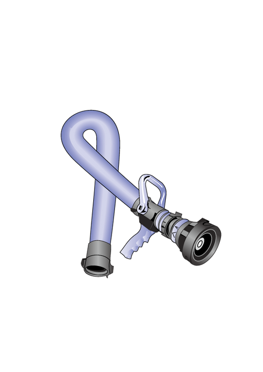 LAVENDER HOSE RIBBON HELMET DECAL