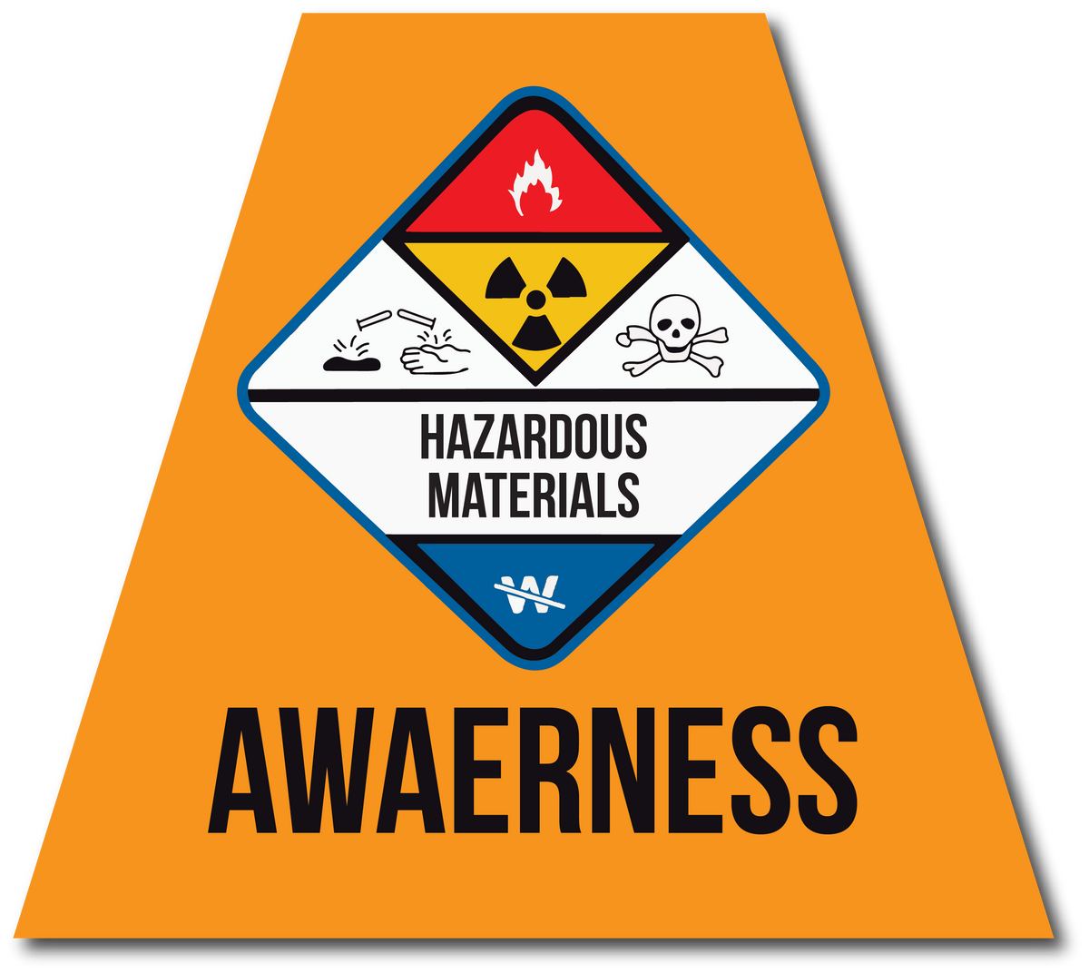 HAZMAT AWARENESS REFLECTIVE HELMET (TET) TETRAHEDRON