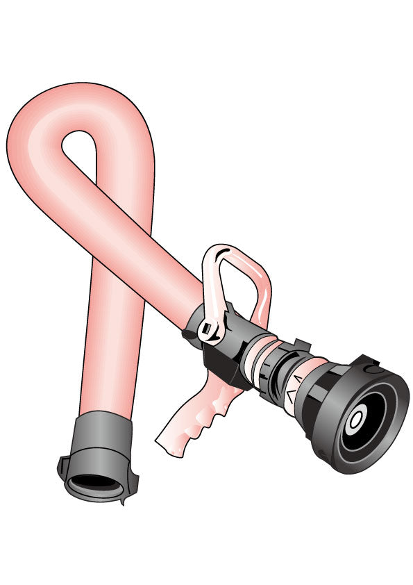 PEACH HOSE RIBBON HELMET DECAL