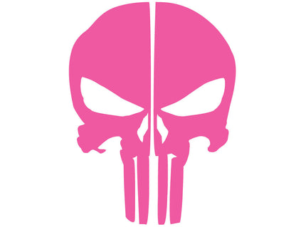 PUNISHER SKULL REAR HELMET REFLECTIVE HELMET DECAL