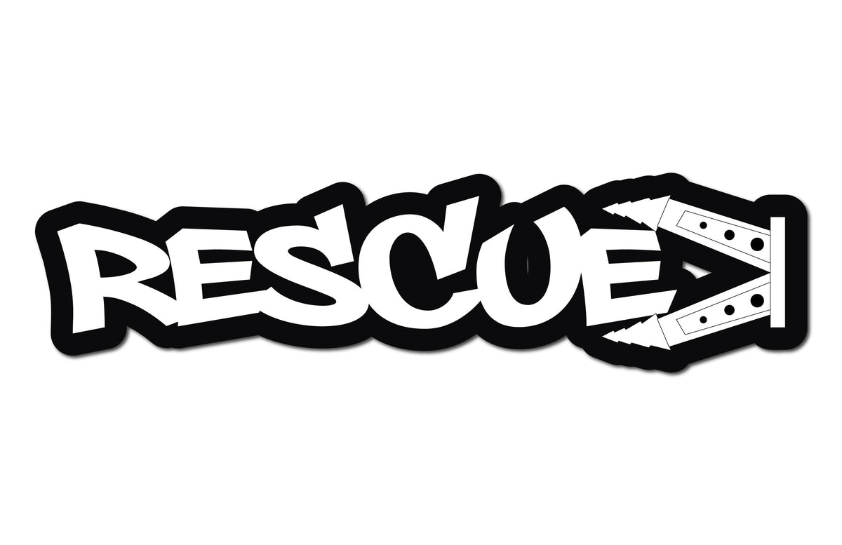 RESCUE HELMET DECAL