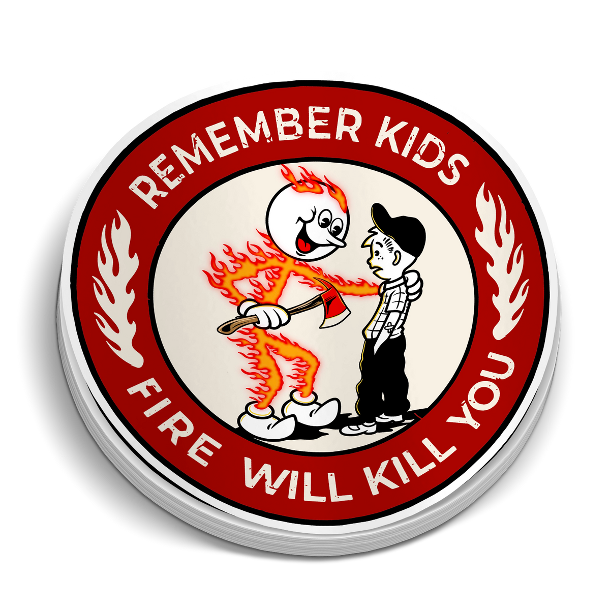 Remember Kids Fire Decal