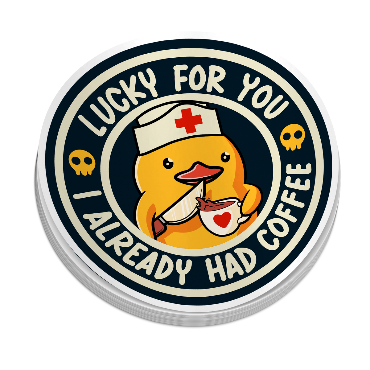 Lucky For You | Funny Medical Stickers