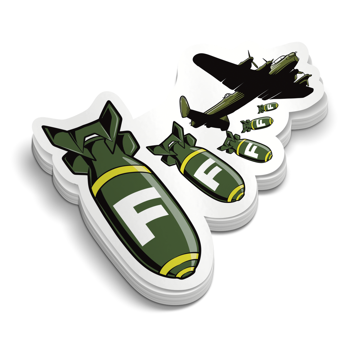 Dropping F-Bombs | Funny Military Stickers | Perfect for Tumblers
