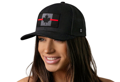 Thin Red Line Trucker Hat  |  CAN Tactical Firefighter Snapback