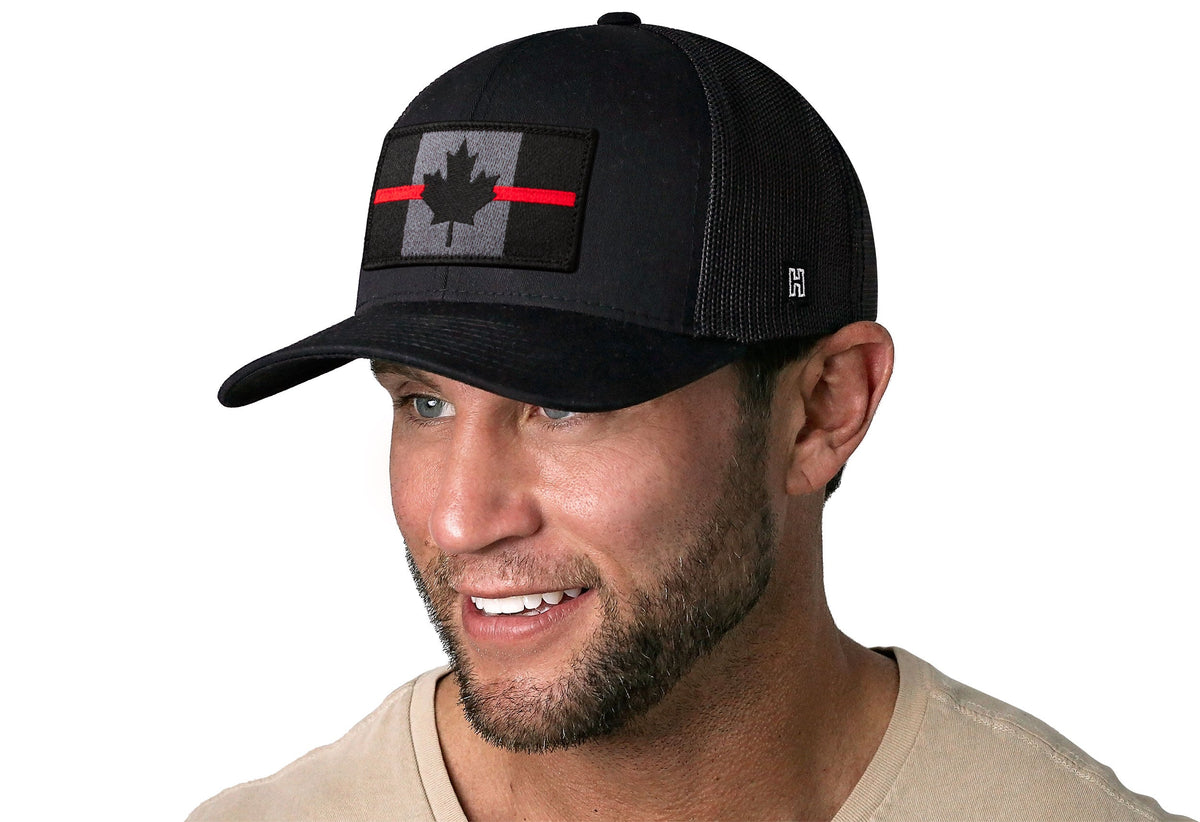 Thin Red Line Trucker Hat  |  CAN Tactical Firefighter Snapback