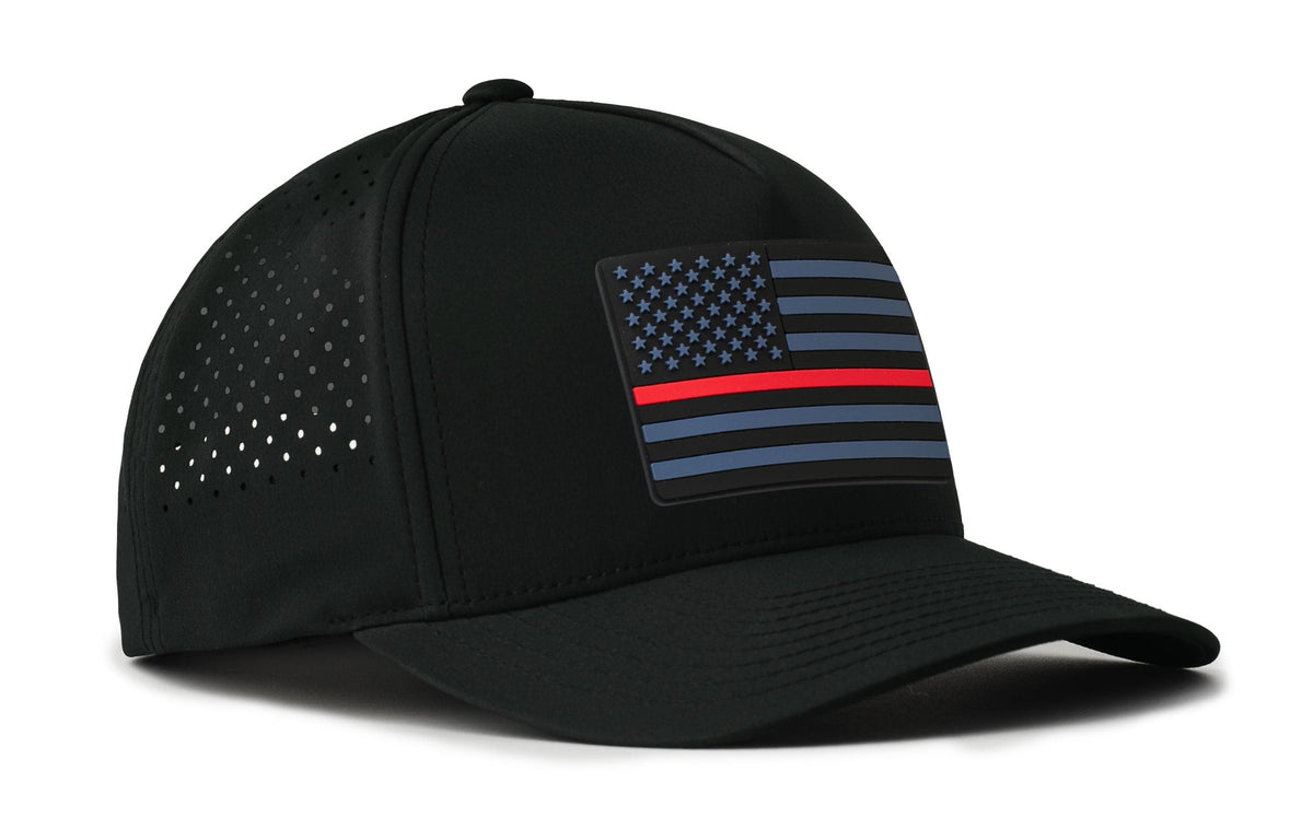 Thin Red Line Performance 5-Panel Hat  |  Tactical Firefighter Flexfit Snapback