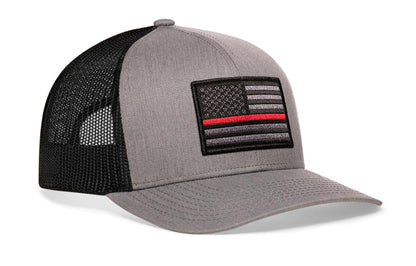 Thin Red Line Trucker Hat  |  Tactical Firefighter Snapback
