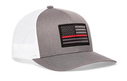 Thin Red Line Trucker Hat  |  Tactical Firefighter Snapback
