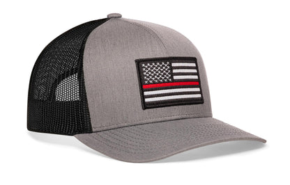 Thin Red Line Trucker Hat  |  Firefighter Snapback