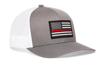 Thin Red Line Trucker Hat  |  Firefighter Snapback